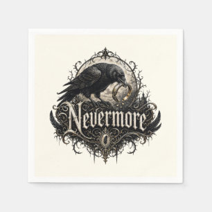 Serviette En Papier Fête de divorce Nevermore Raven