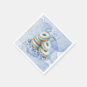 Serviette En Papier Fête de douche de bébé Oh Boy Blue Donuts (Coin)