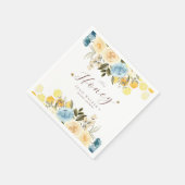 Serviette En Papier Fête de douche de mariée abeille (Coin)