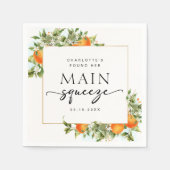 Serviette En Papier Fête de douche de mariée Main Squeeze (Devant)