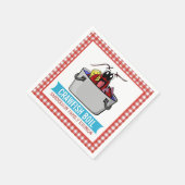 Serviette En Papier Fête de famille de mijoté d'écrevisses mignonnes a (Coin)