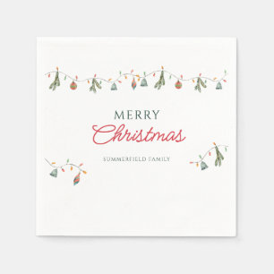 Serviette En Papier Fête de famille pour les vacances de Noël en papie