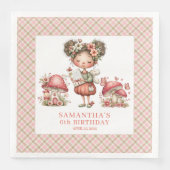 Serviette En Papier Fête de Fée Enchantée Jardin Magique Anniversaire (Devant)