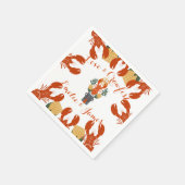 Serviette En Papier Fête de fiançailles au Boil d'écrevisses - Amour e (Coin)