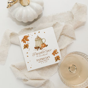 Serviette En Papier Fête de fiançailles automnale au Pumpkin Spice & T