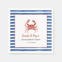 Fête de fiançailles aux fruits de mer crabe aquare