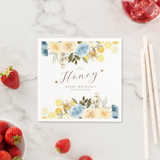 Serviette En Papier Fête de Fiançailles de l'Abeille (En situation)