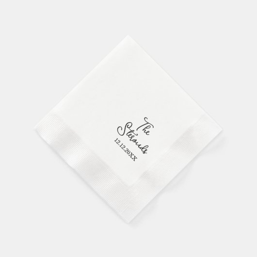 Serviette En Papier Fête de fiançailles pour anniversaire de mariage (Coin)