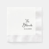 Serviette En Papier Fête de fiançailles pour anniversaire de mariage (Devant)
