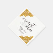 Serviette En Papier Fête de Fiançailles Prévue Pour Toi (Coin)