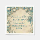 Serviette En Papier Fête de Fiançailles Something Blue Thistle (Devant)