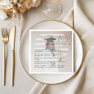 Serviette En Papier Fête de fin d'études avec photo personnalisée et f