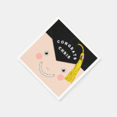 Serviette En Papier Fête de fin d'études créative (Coin)