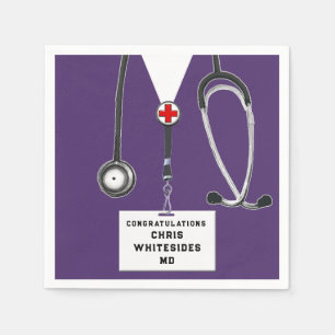 Serviette En Papier Fête de fin d'études Médicales