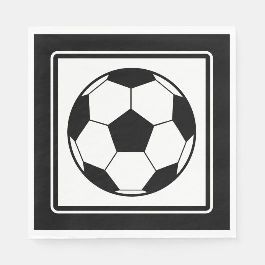 Serviette En Papier Fête de Foot (Devant)
