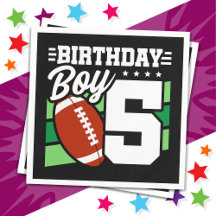 Fête de football de 5 ans Thème 5e anniversaire ga