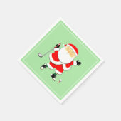 Serviette En Papier Fête de golf de Noël (Coin)