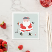 Serviette En Papier Fête de golf de Noël (En situation)