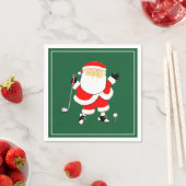 Serviette En Papier Fête de golf de Noël (En situation)