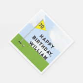 Serviette En Papier Fête de golf personnalisée (Coin)