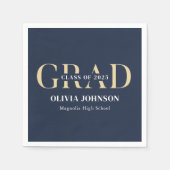 Serviette En Papier Fête de graduation minimale (Devant)