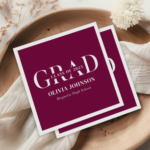 Serviette En Papier Fête de graduation minimale
