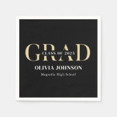 Serviette En Papier Fête de graduation minimale (Devant)