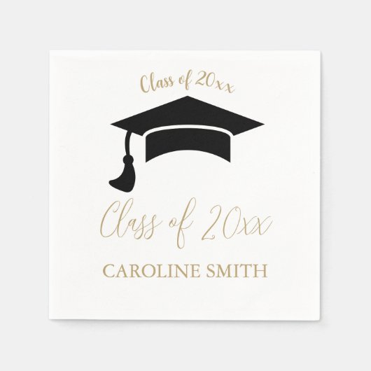 Serviette En Papier Fête de graduation moderne (Devant)