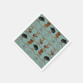 Serviette En Papier Fête de grange cowboy (Coin)