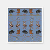 Serviette En Papier Fête de grange cowboy (Devant)