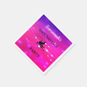 Serviette En Papier Fête de GYMNASTIQUE pour filles Ensemble personnal (Coin)