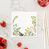 Serviette En Papier Fête de jardin estivale Evergreen  (En situation)