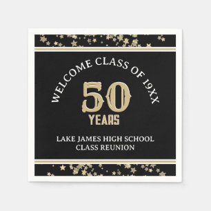 Serviette En Papier Fête de la 50ème Classe Réunion