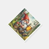 Serviette En Papier fête de la bière cool gnome (Coin)