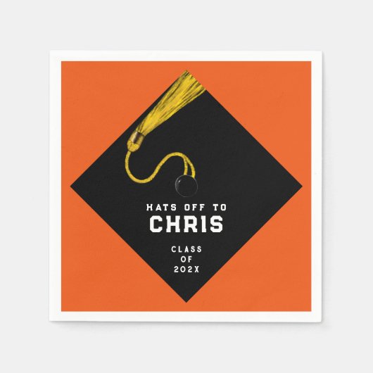 Serviette En Papier Fête de la graduation 2025 (Devant)