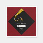 Serviette En Papier Fête de la graduation 2025 (Devant)