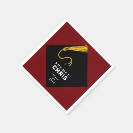 Serviette En Papier Fête de la graduation 2025 (Coin)