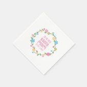 Serviette En Papier Fête de la mère de la maman la plus belle | Napkin (Coin)