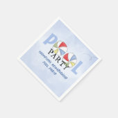Serviette En Papier Fête de la piscine d'été sur mesure (Coin)