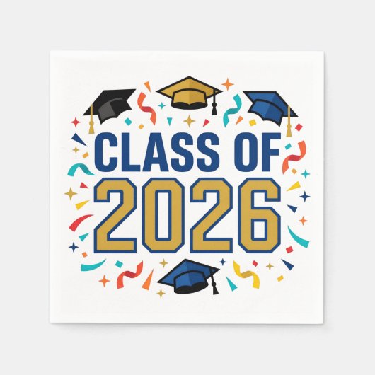 Serviette En Papier Fête de la promotion 2026 (Devant)
