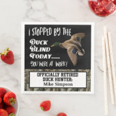 Serviette En Papier Fête de la retraite Camo Mallard (En situation)