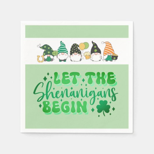 Serviette En Papier Fête de la Saint-Patrick (Devant)