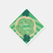 Serviette En Papier Fête de la Saint-Patrick Donut Trèfle Verdure Part (Coin)