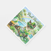 Serviette En Papier Fête de la Saint-Patrick Glamour Fête au bord de l (Coin)