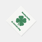 Serviette En Papier Fête de la Saint-Patrick personnalisée (Coin)