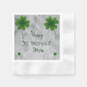 Serviette En Papier Fête de la Saint-Patrick shamrock (Devant)