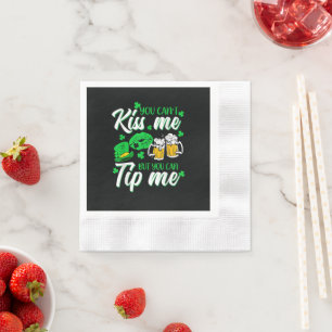 Serviette En Papier Fête de la Saint-Patrick Shamrock chanceux