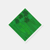Serviette En Papier Fête de la Saint-Patrick Shamrocks Personnalisés  (Coin)