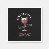 Serviette En Papier Fête de la Saint-Valentin en solo pour Babes Cockt (Devant)