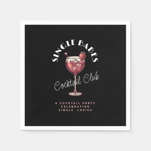 Serviette En Papier Fête de la Saint-Valentin pour Célibataires Cockta (Devant)